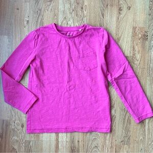 Mini Boden Essentials Pink Pocket Tee Size 7-8